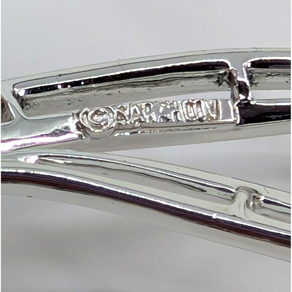 Vintage Sarah Coventry Swirl Brooch Abstract Silver Tone Signed Timeless - Picture 7 of 12